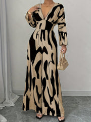 Elegant Abstract Pattern Casual Fashion Jumpsuit