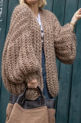 Women Casual Oversized Loose Cardigan Sweater