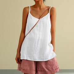 Solid Color Casual Sleeveless Tank Top