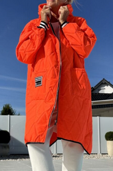 Womens Hooded Casual Coat