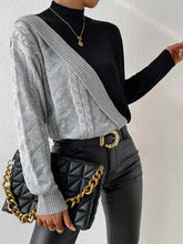 Color Block Pullover Sweater