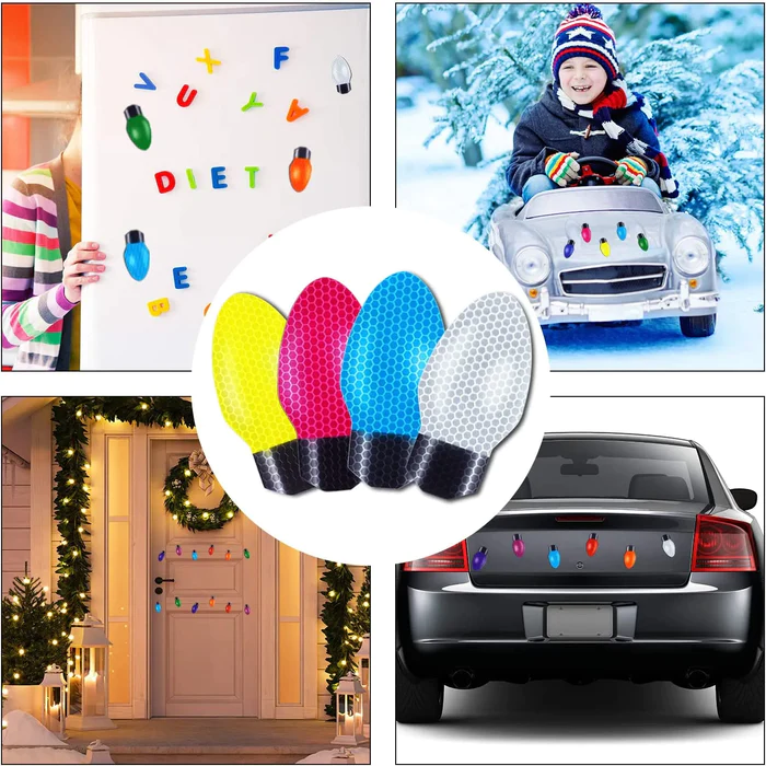 🎉Early Christmas Sale- SAVE 40% OFF🌲Reflective Light Bulb Magnet Decoration Set