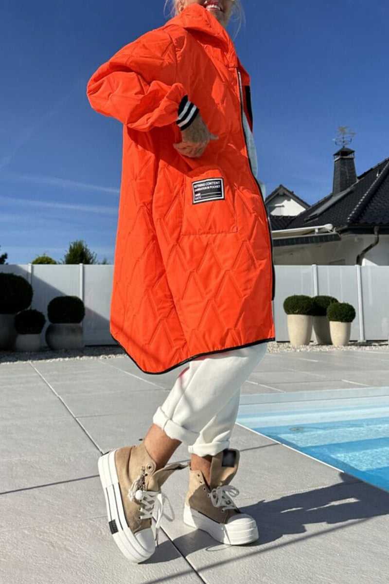 Womens Hooded Casual Coat