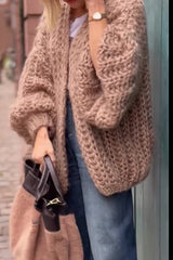 Women Casual Oversized Loose Cardigan Sweater