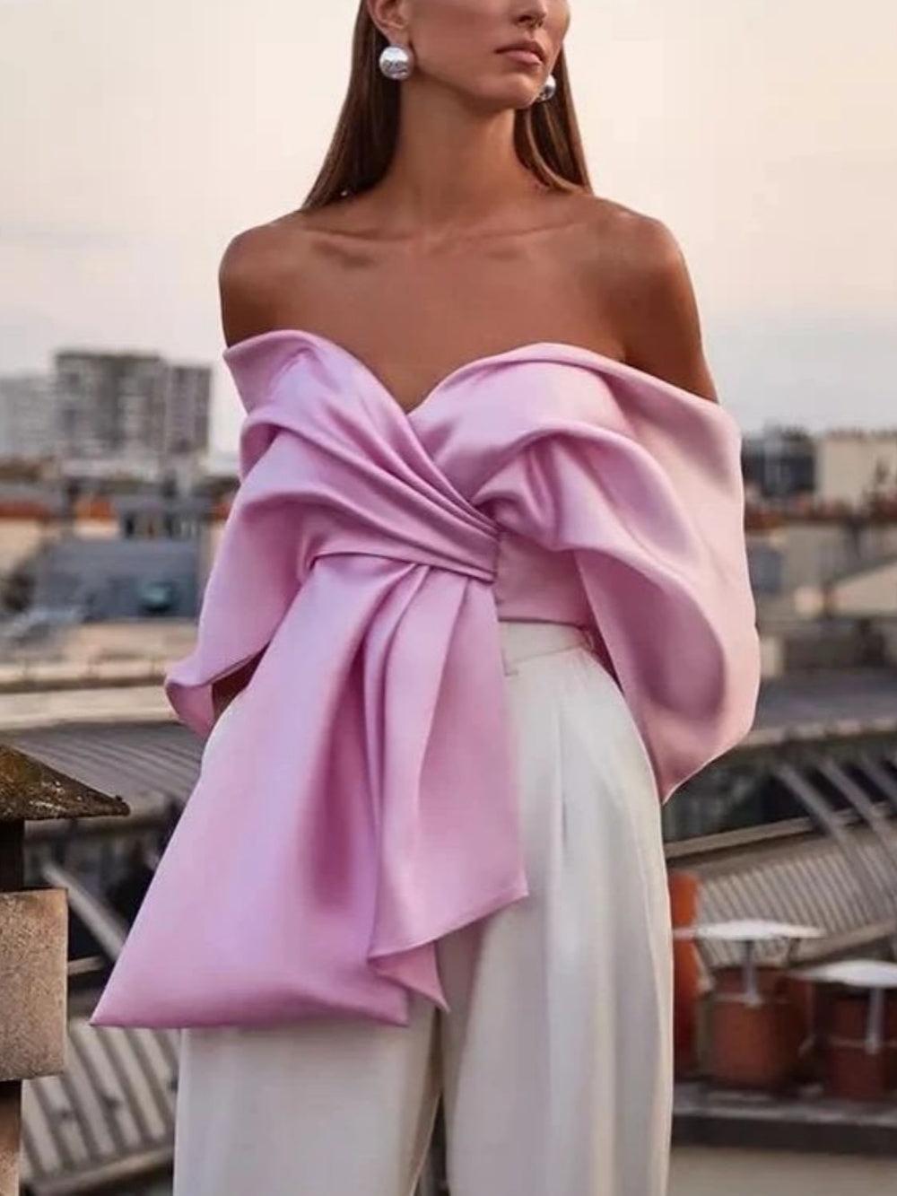 Bow Off Shoulder Party Top