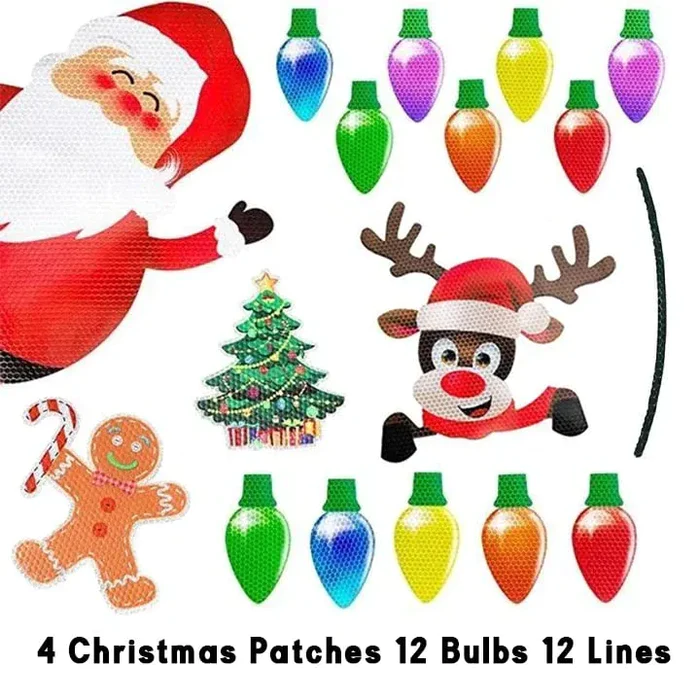 🎉Early Christmas Sale- SAVE 40% OFF🌲Reflective Light Bulb Magnet Decoration Set