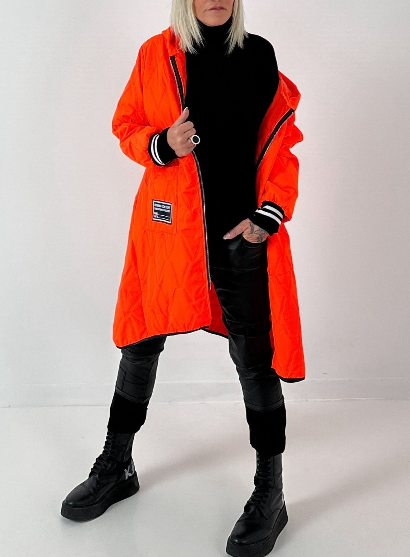 Womens Hooded Casual Coat