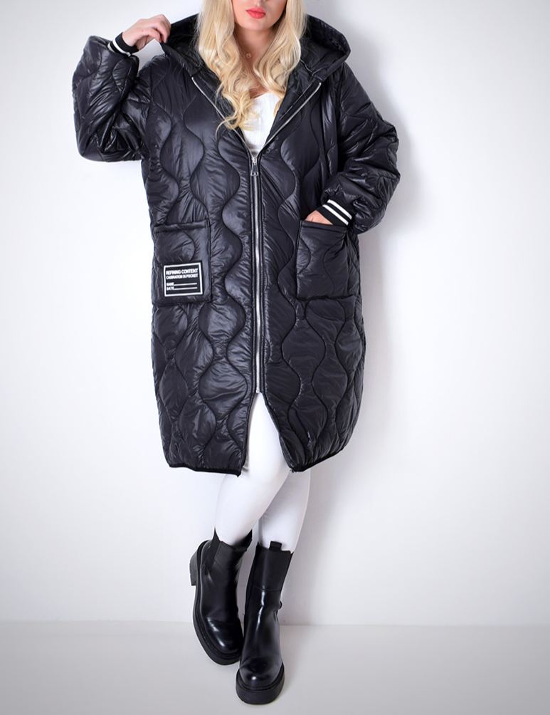 Womens Hooded Casual Coat