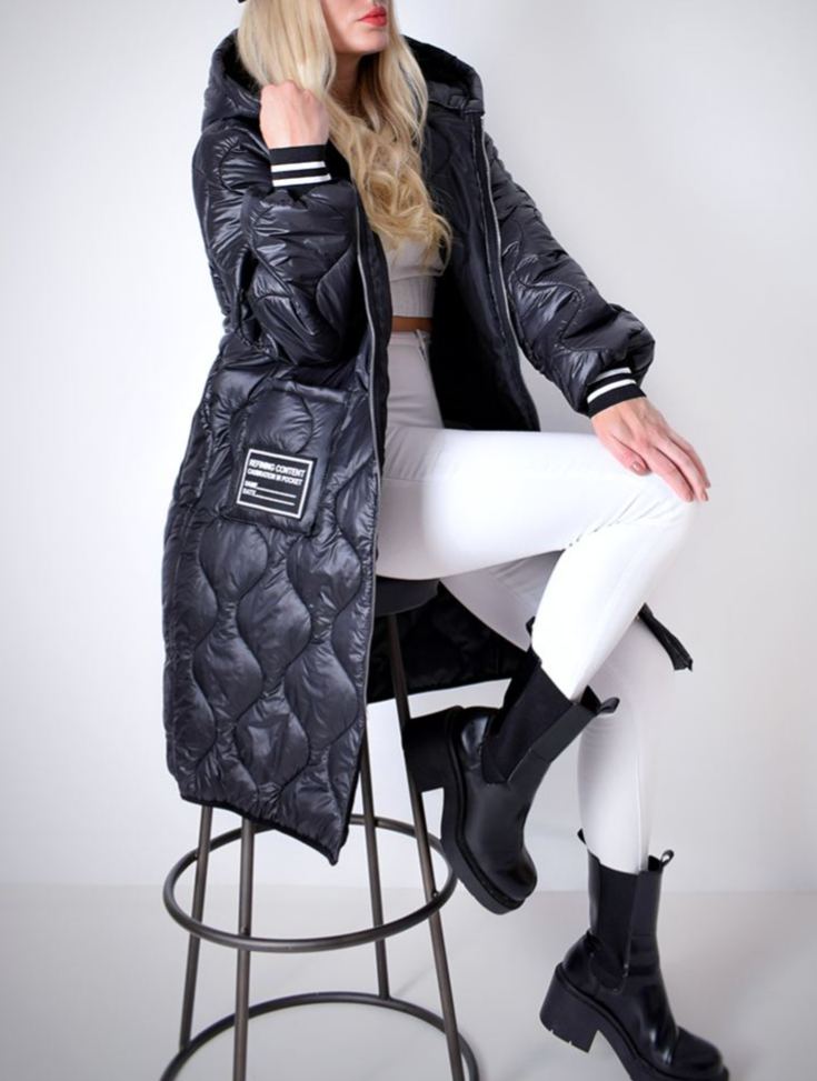Womens Hooded Casual Coat