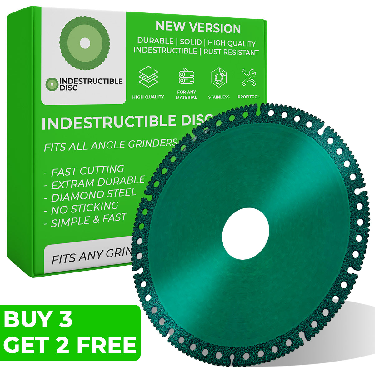 INDESTRUCTIBLE DISC™ 2.0 - Cut everything in seconds